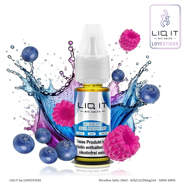 LIQ IT Blueberry Sour Raspberry, Produktfoto
