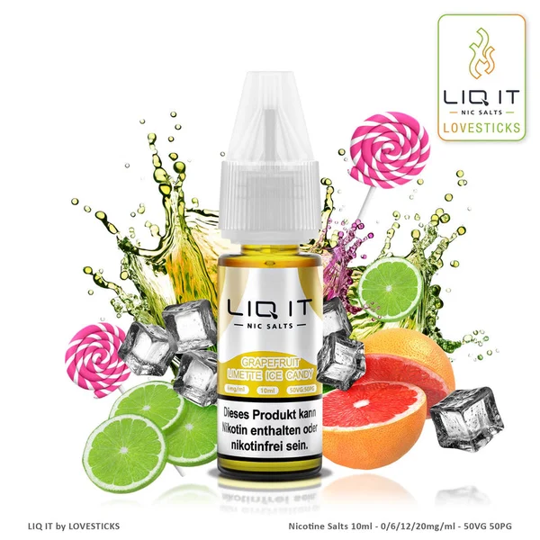LIQ IT Grapefruit Limette Ice Candy, Produktfoto