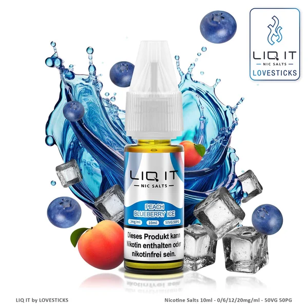 LIQ IT Peach Blueberry Ice, Produktfoto