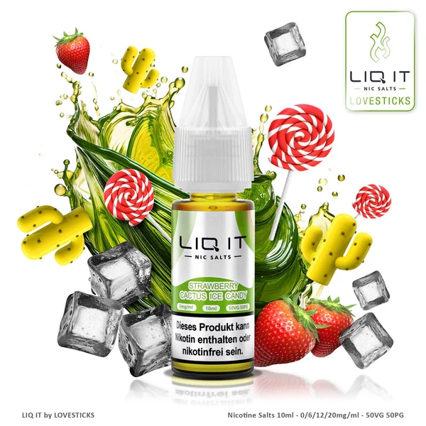 LIQ IT Strawberry Cactus Ice Candy, Produktfoto